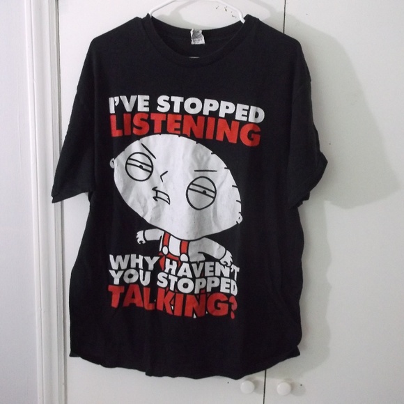 Delta Pro weight Other - Family Guy Stewie Stopped Listening T-shirt XL